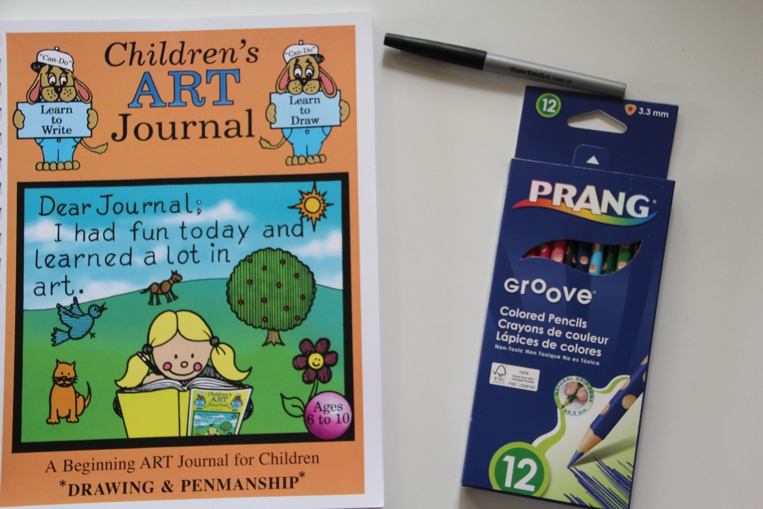 Children's Art Journal and Supplies Bundle